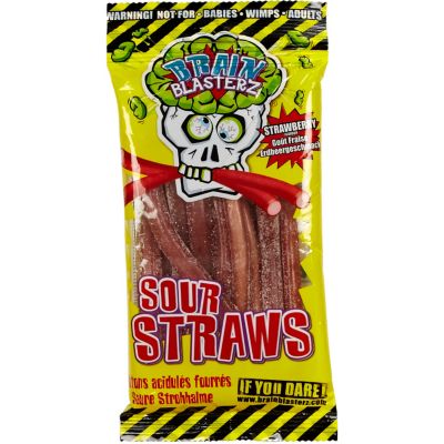 Strawberry sour straws