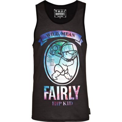 Black Beck & Hersey fairly kid print vest