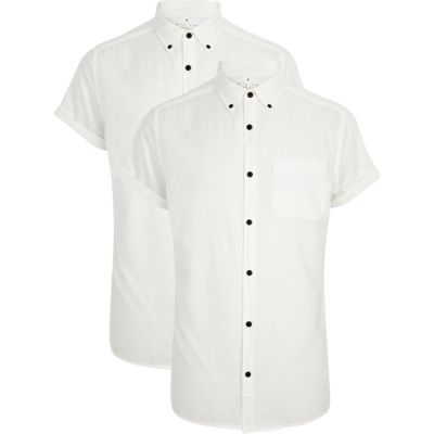White Oxford shirts pack