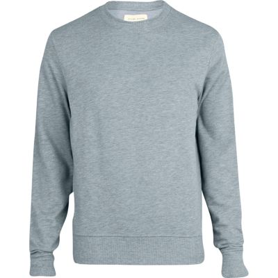 Grey crew neck sweatshirt
