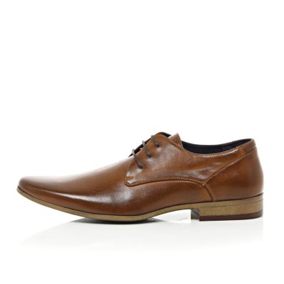 Brown smart lace-up shoes