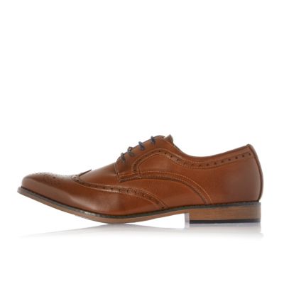Tan lace-up brogues