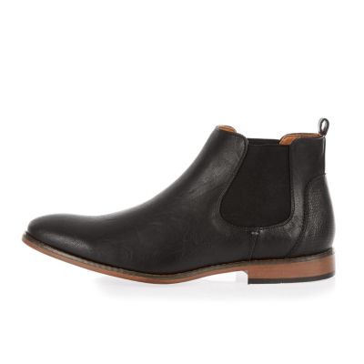 Black Chelsea boots