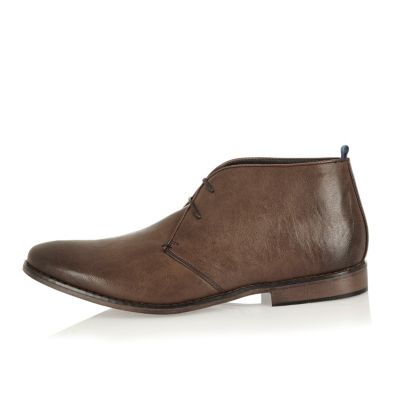 Brown smart chukka boots