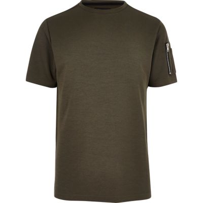 long sleeve khaki t shirt