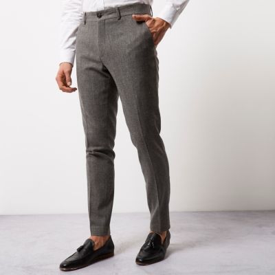 skinny plain smart jogger trouser