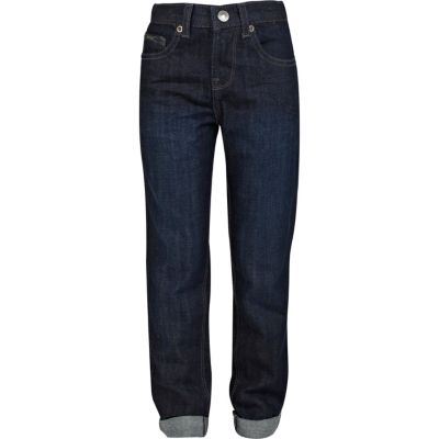 Boys dark denim skinny jeans