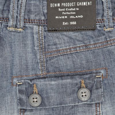 Boys light denim carpenter jeans