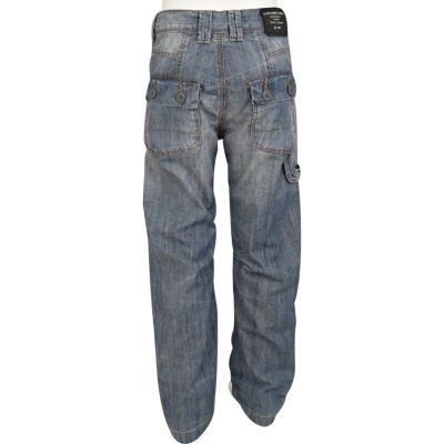 Boys light denim carpenter jeans