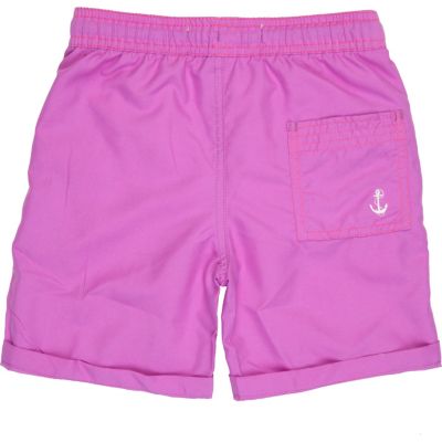 Boys purple fluoro swim shorts