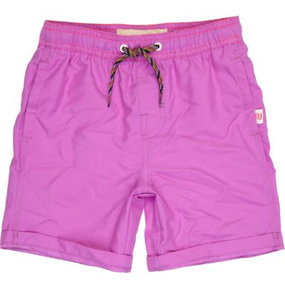 Boys purple fluoro swim shorts