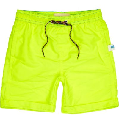 Boys yellow fluoro swim shorts