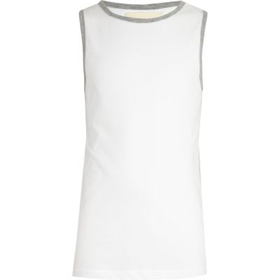 Boys white vest