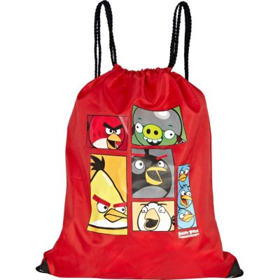 Boys red angry birds gym bag