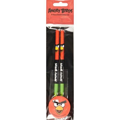 Kids red angry birds writing set