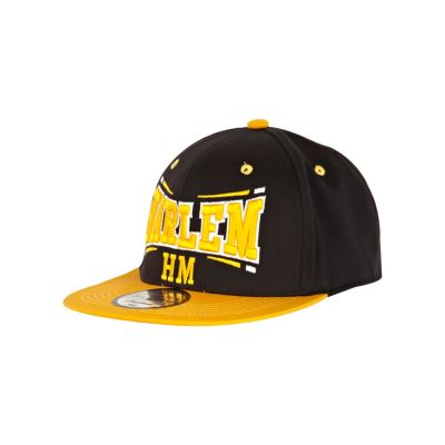 Boys black Harlem trucker hat