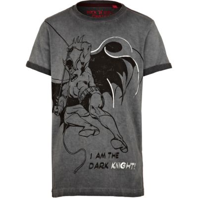 Boys grey batman t-shirt
