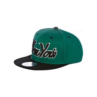 Boys green New York trucker hat