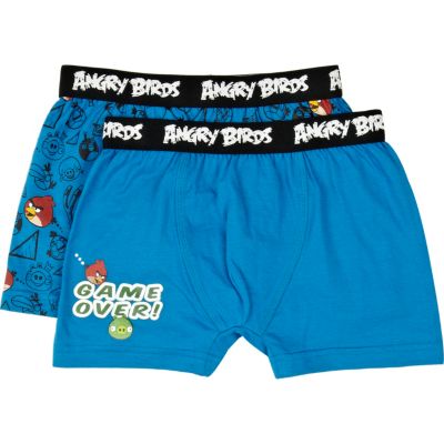 Boys blue Angry Birds boxer shorts