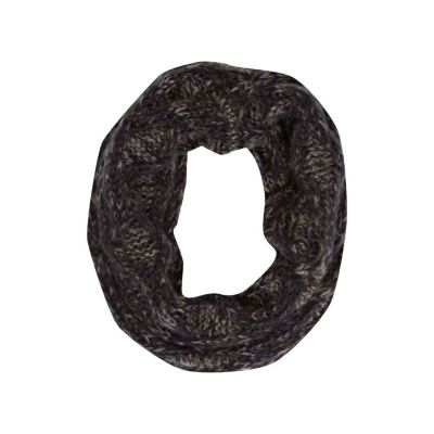 Boys dark grey cable knit snood