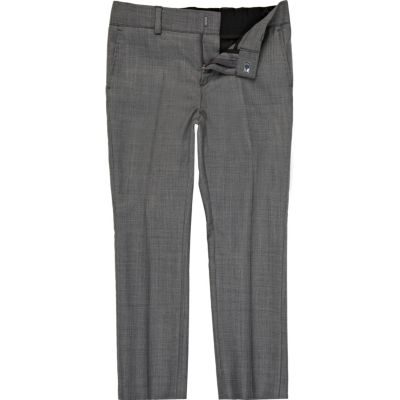 Boys grey suit trousers