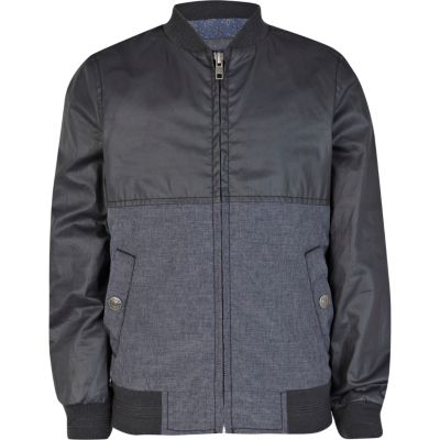 Boys navy bomber jacket