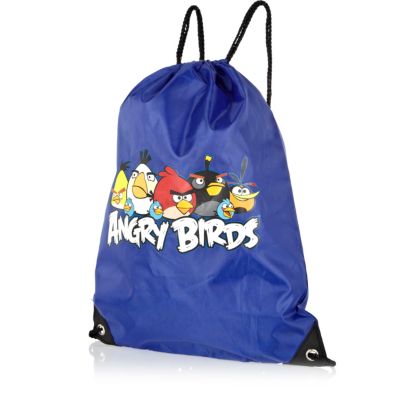 Boys blue Angry Bird gym bag