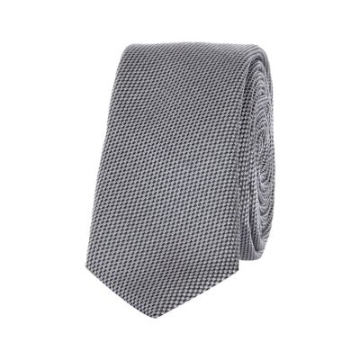 Boys grey textured tie
