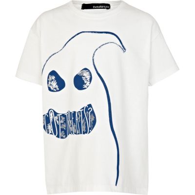Kids white got treats ghost t-shirt