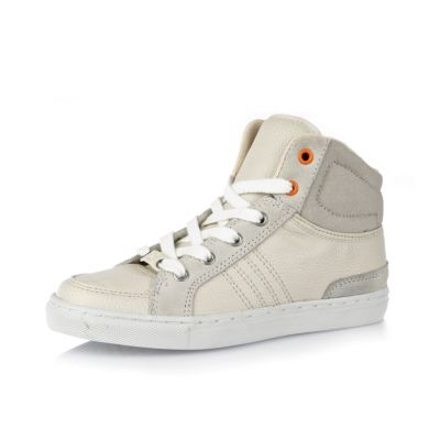Boys white high tops