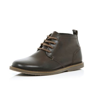 Boys brown baker boot
