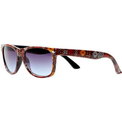 Boys blue aztec retro sunglasses