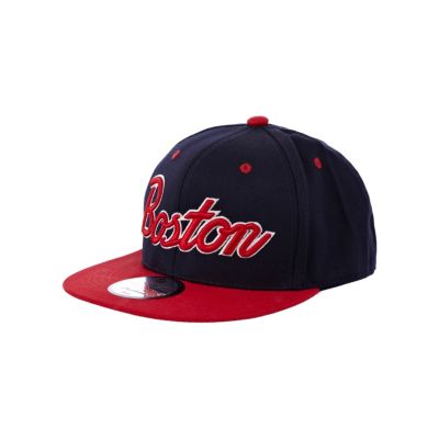 Boys navy Boston trucker hat