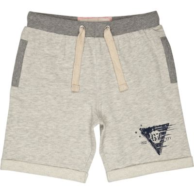 Boys ecru jogger shorts