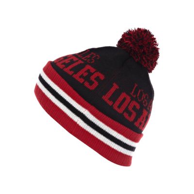Boys black Los Angeles bobble hat