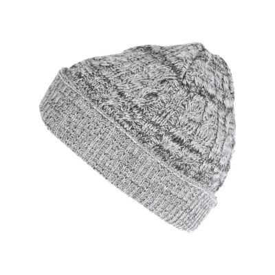 Boys grey mix beanie hat
