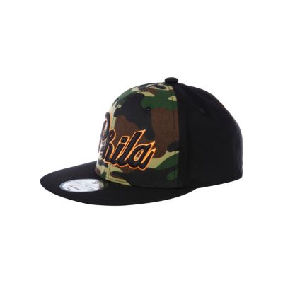 Boys black Phila camo cap