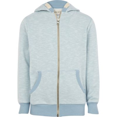 Boys blue slub hoody