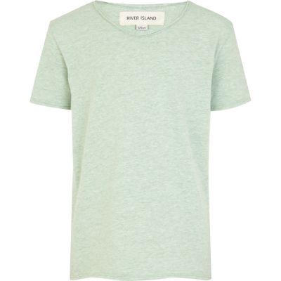 Boys light green voop neck t-shirt