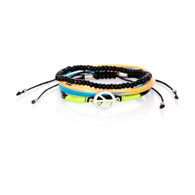Boys yellow gummy bracelet pack