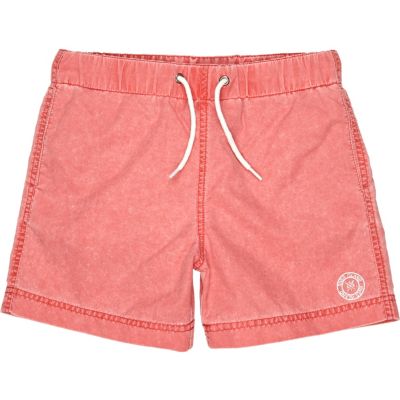 Boys red swim shorts