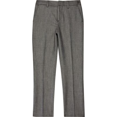 Boys grey suit trousers