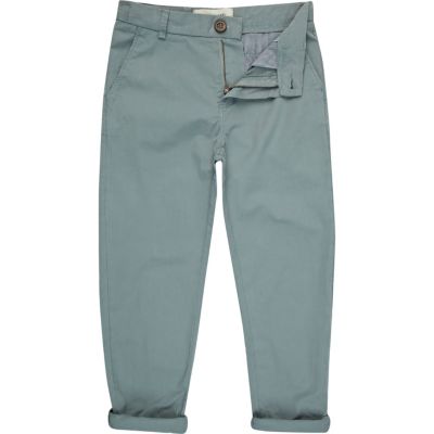 Boys aqua chinos
