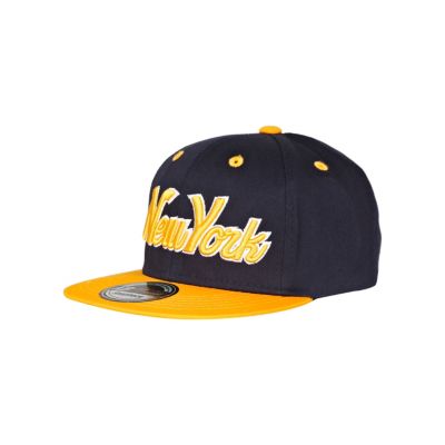 Boys yellow New York trucker hat
