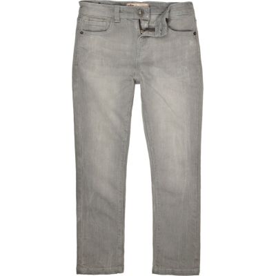 Boys grey skinny jeans