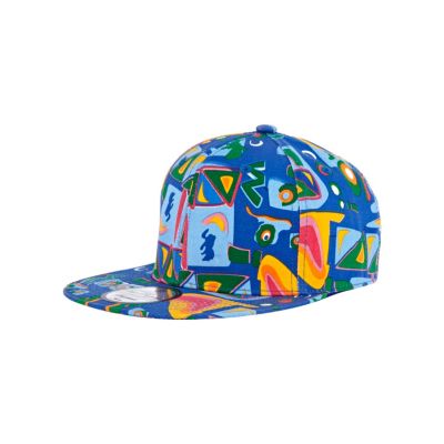 Boys blue aztec trucker hat