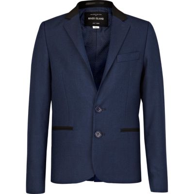Boys navy suit jacket