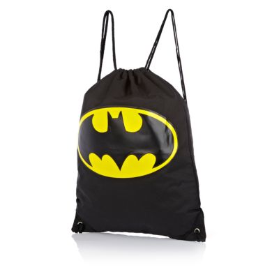 Boys black Batman gym bag