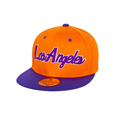 Boys orange Los Angeles trucker hat