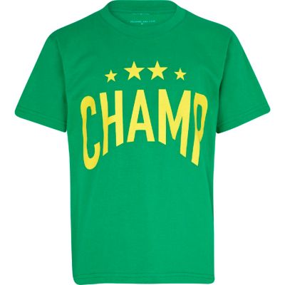 Boys green champ t-shirt